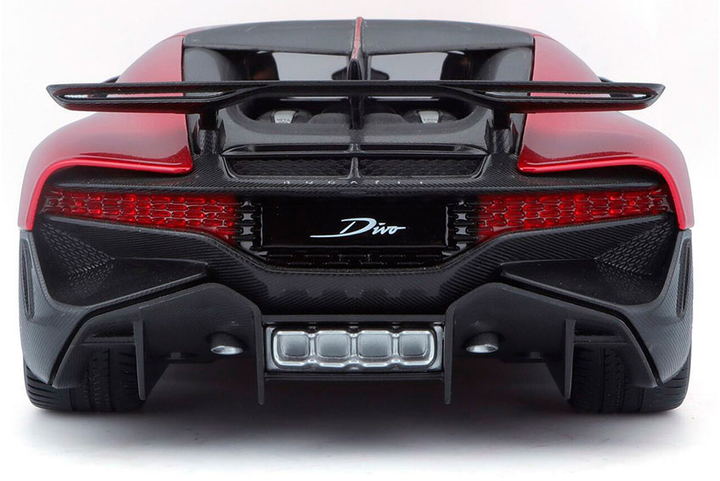 Automodel Bburago Bugatti Divo Czerwony 1:18 (4893993002641) - obraz 6