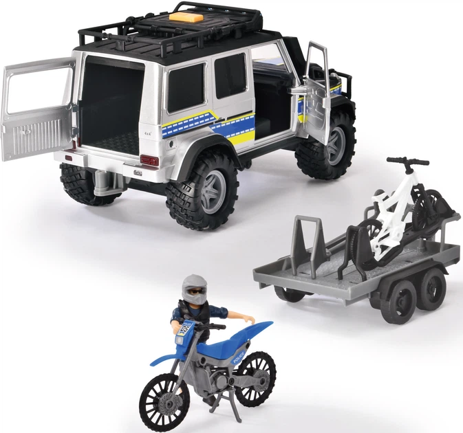 Zestaw do zabawy Dickie Toys Policja z jeepem, akcesoriami i figurką (4006333078033) - obraz 3