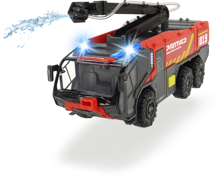 Samochód strażacki lotniska Dickie Toys Panther z efektami dźwiękowymi i świetlnymi (4006333066870) - obraz 7