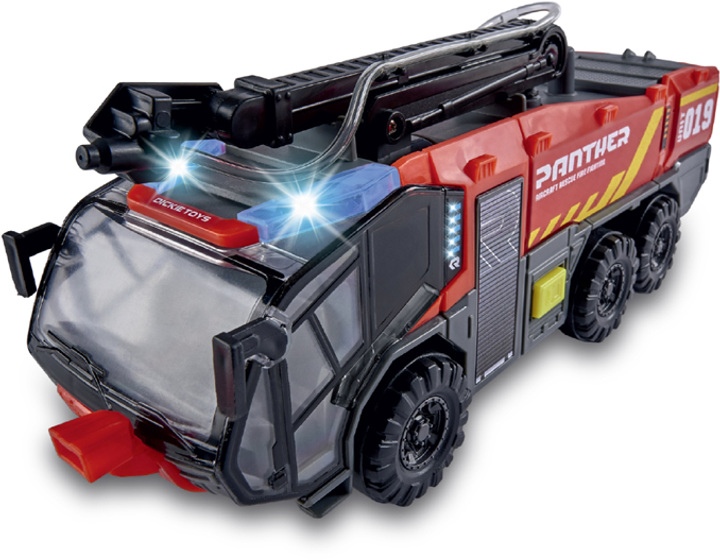 Samochód strażacki lotniska Dickie Toys Panther z efektami dźwiękowymi i świetlnymi (4006333066870) - obraz 10