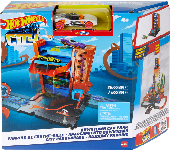 Zestaw do zabawy Hot Wheels Parking w centrum miasta (194735030095) - obraz 1