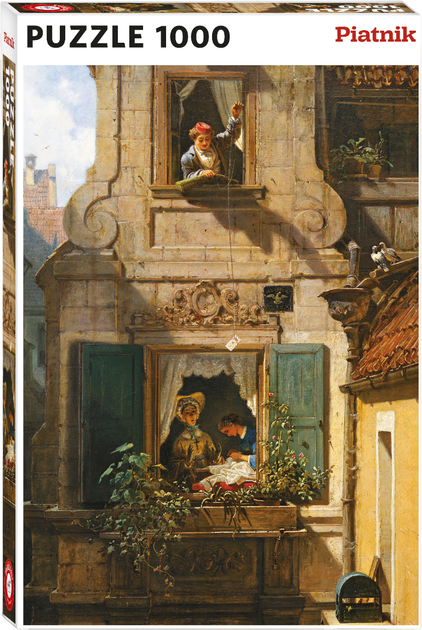 Puzzle Piatnik Miłosny list Carl Spitzweg 1000 elementów (9001890559549) - obraz 1