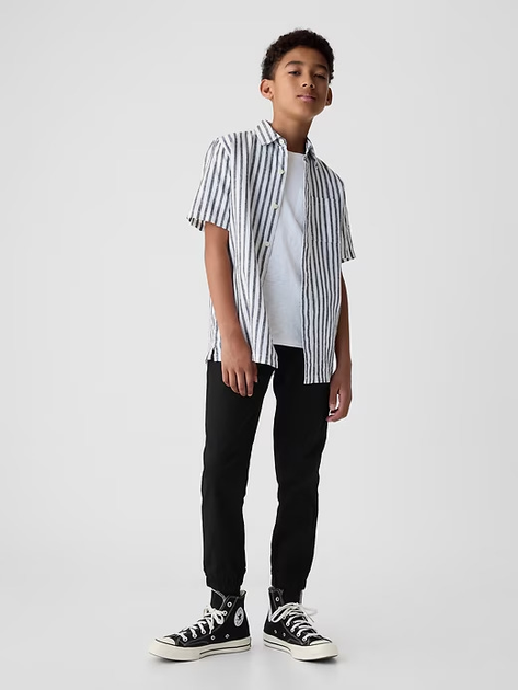 Дитячі штани-джогери для хлопчика GAP 707988-04 129-137 см Чорні (1200056826657) - зображення 3