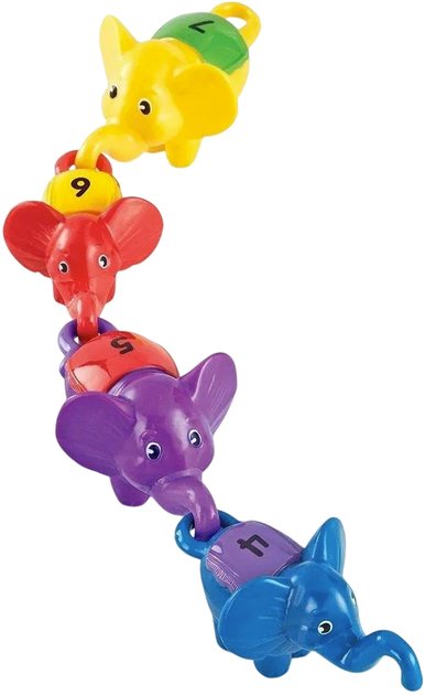 Zestaw figurek Learning Resources do nauki liczenia słonie 10 szt (0765023867039) - obraz 4
