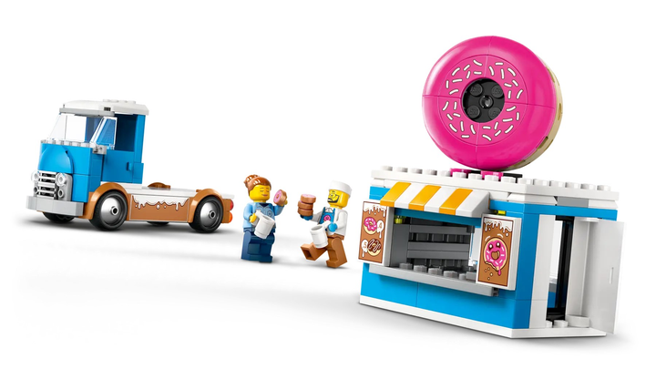 Конструктор LEGO City Пересувна крамниця пончиків 196 елементів (60452) - зображення 6