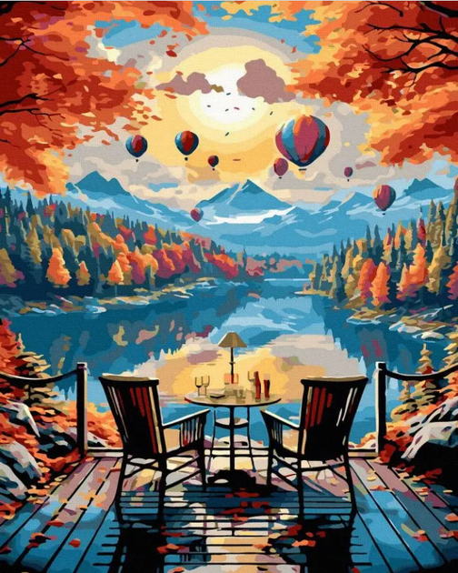 Картина за номерами Казковий вигляд 40х50 см Rainbow Art GX47436 - Фото 1 Картина за номерами Казковий вигляд 40х50 см Rainbow Art GX47436 - зображення 1