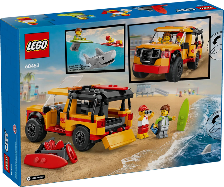 Zestaw klocków LEGO City Furgonetka ratowników plażowych 214 elementów (60453) - obraz 1