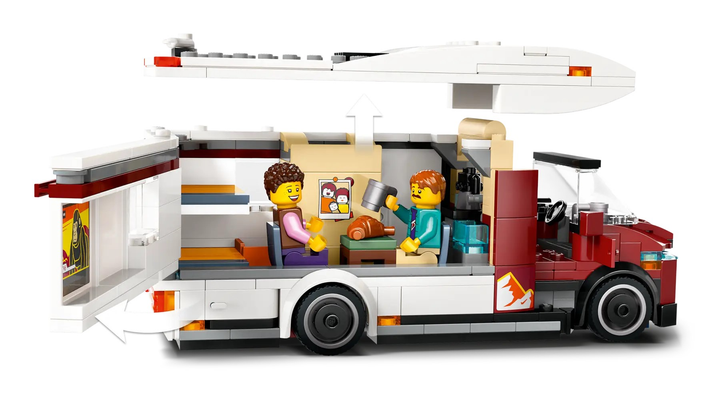 Zestaw klocków LEGO City Wakacyjny kamper pełen przygód 385 elementów (60454) - obraz 4