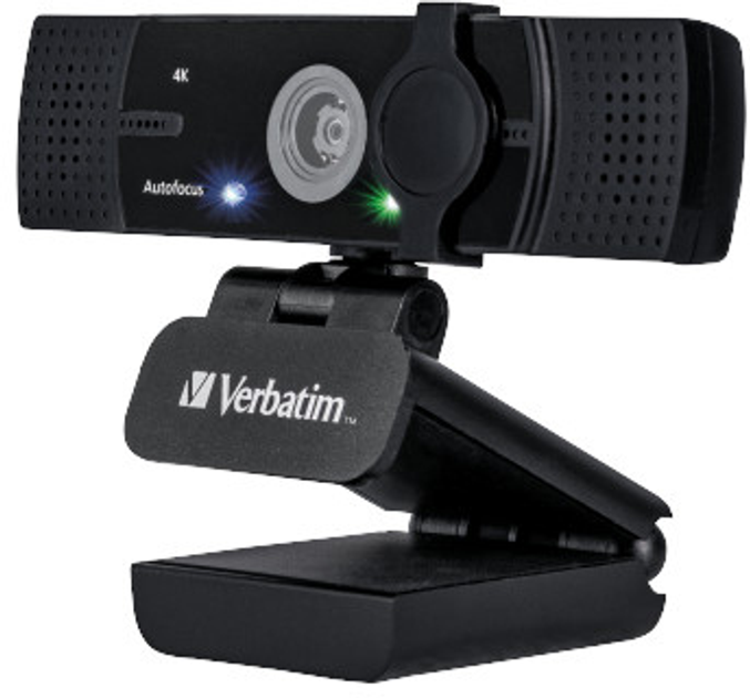Kamera internetowa Verbatim AWC-03 Ultra HD 4K Black (49580) - obraz 3