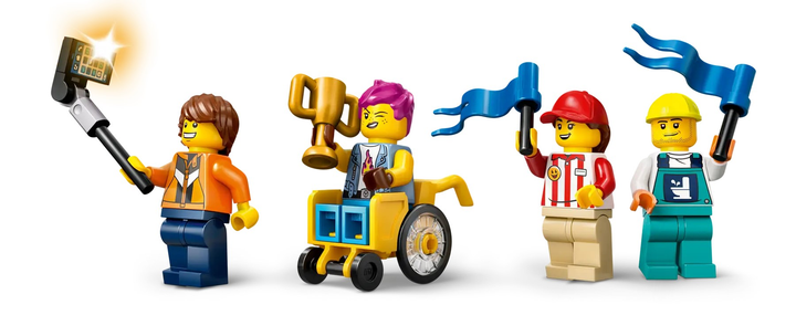 Конструктор LEGO City Без меж: трек з рампою для перегонів 436 елементів (60460) - зображення 6