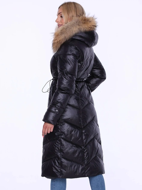 Пуховик зимовий довгий жіночий PERSO BLH220032FR 3XL Чорний (5908312938897) - зображення 2