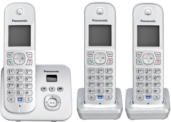 Телефон стационарный Panasonic Trio Silver (KX-TG6823GS) – фото, отзывы ...
