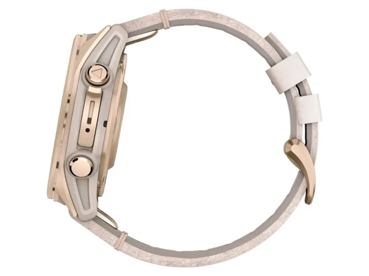 Спортивний годинник Garmin Fenix 8 43mm AMOLED Sapphire Soft Gold with Limestone Leather Band (010-02903-40) - изображение 8