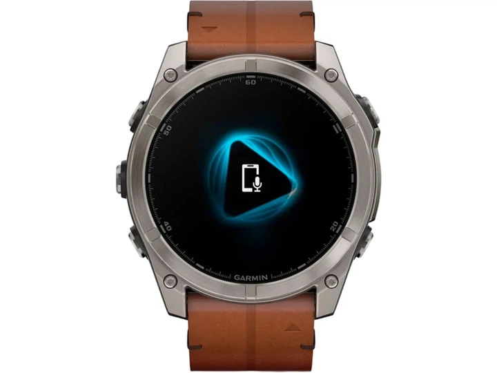 Спортивний годинник Garmin Fenix 8 51mm AMOLED Sapphire Carbon grey DLC w. Chestnut Leather Band (010-02905-40) - Фото 3 Спортивний годинник Garmin Fenix 8 51mm AMOLED Sapphire Carbon grey DLC w. Chestnut Leather Band (010-02905-40) - изображение 3