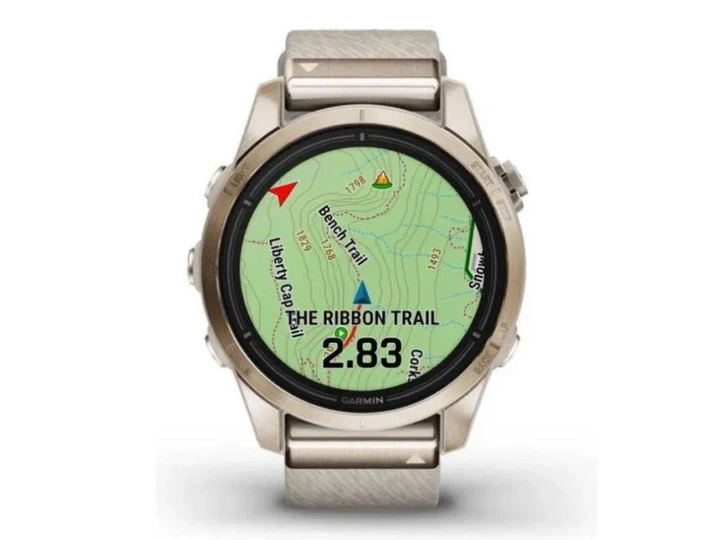 Спортивний годинник Garmin Epix Pro Gen 2 Sapphire 42mm Soft Gold w. Cream H. Nylon Band (010-02802-20) - изображение 8