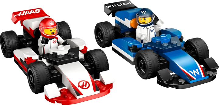 Zestaw klocków LEGO City F1 Bolidy Williams Racing i Haas 92 elementy (60464) - obraz 2