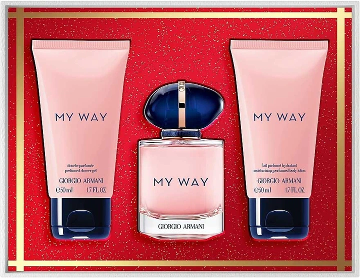 Набір для жінок Giorgio Armani My Way Парфумована вода 50 мл + Лосьйон для тіла 50 мл + Гель для душу 50 мл (3614274109771) - зображення 2