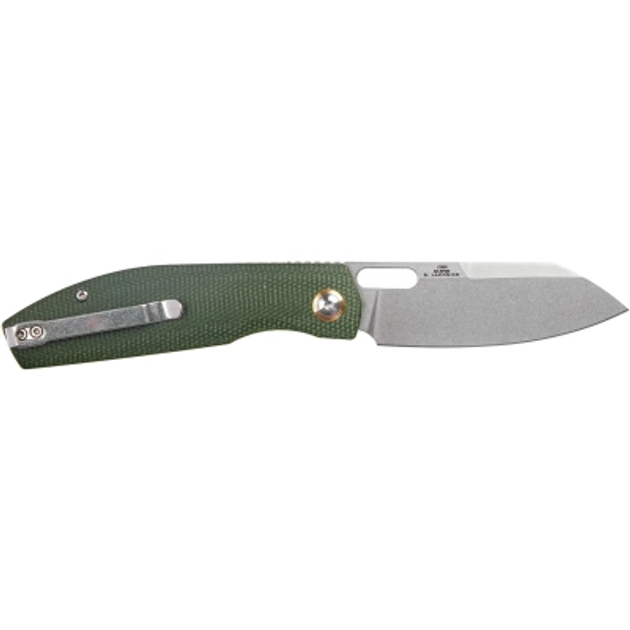 Ніж CJRB Ekko Micarta Green (J1929-MGN) - зображення 2