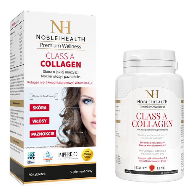Suplement diety Noble Health Premium Wellness Class A Collagen 90 kapsułek (5903068651908) - obraz 2