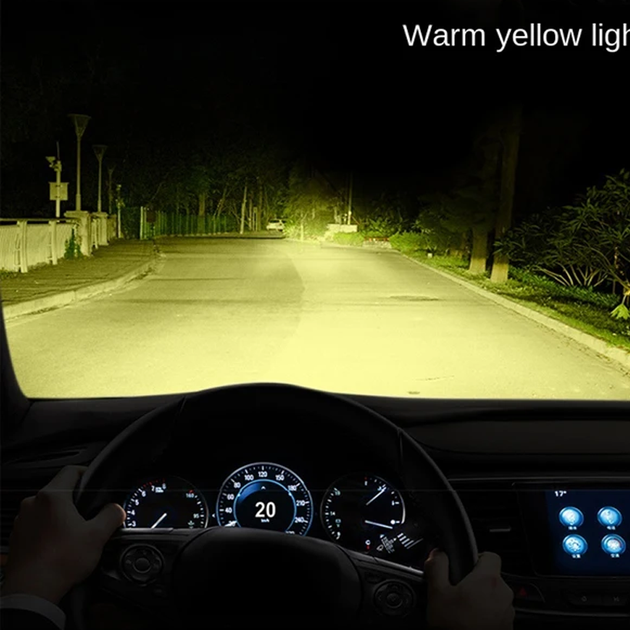 Светодиодная LED лампа H11 X10С 3-х цветные 12000 Лм, 120 Вт, Canbus обманка, 2шт - изображение 6