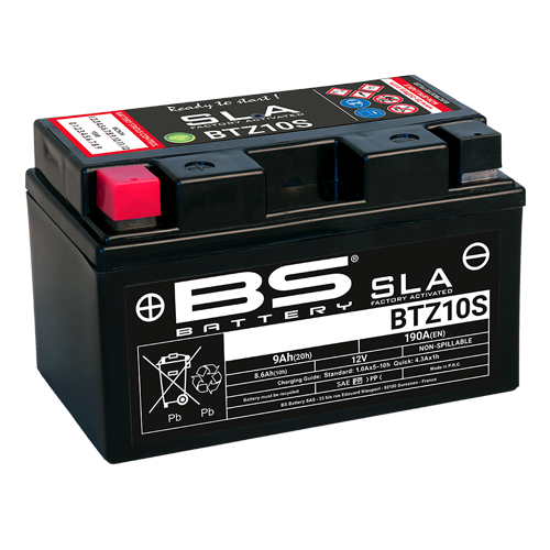 Акумулятор BS BTZ10S SLA (150 x 88 x 93) (12V 9Ah) чорний 300636-1 - Фото 1 Акумулятор BS BTZ10S SLA (150 x 88 x 93) (12V 9Ah) чорний 300636-1 - изображение 1