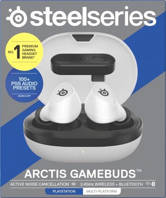Słuchawki SteelSeries&nbsp;Arctis&nbsp;GameBuds&nbsp;White (5707119059206) - obraz 5