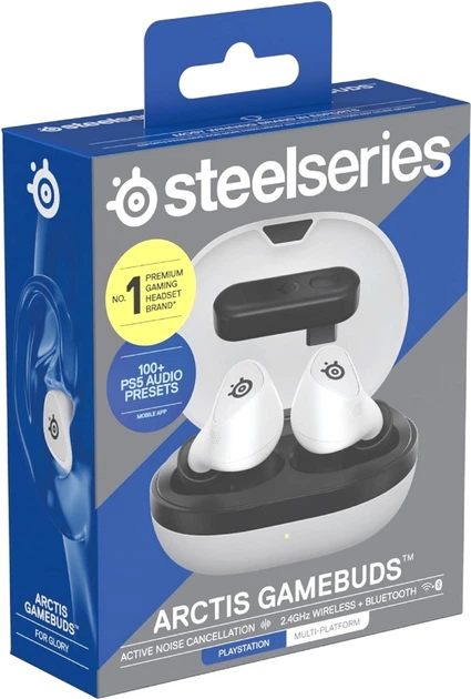 Słuchawki SteelSeries&nbsp;Arctis&nbsp;GameBuds&nbsp;White (5707119059206) - obraz 6