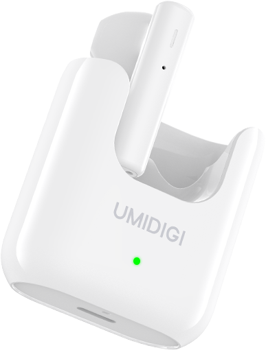 Наушники беспроводные UMIDIGI AirBuds U Ceramic White (белые) - Фото 2 Наушники беспроводные UMIDIGI AirBuds U Ceramic White (белые) - изображение 2