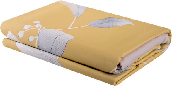 Комплект постельного белья Soho Евро 200x230 см Наволочки 48x74 см x 2 шт Memoria Leaves YellowGrey Сатин (A130077) - изображение 2