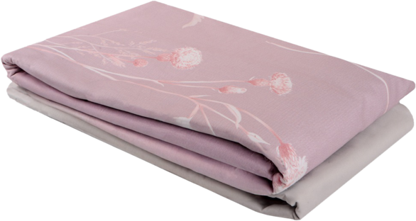 Комплект постельного белья Soho Евро 200x230 см Наволочки 48x74 см x 2 шт Memoria Flowers PinkGray Сатин (A130076) - изображение 2