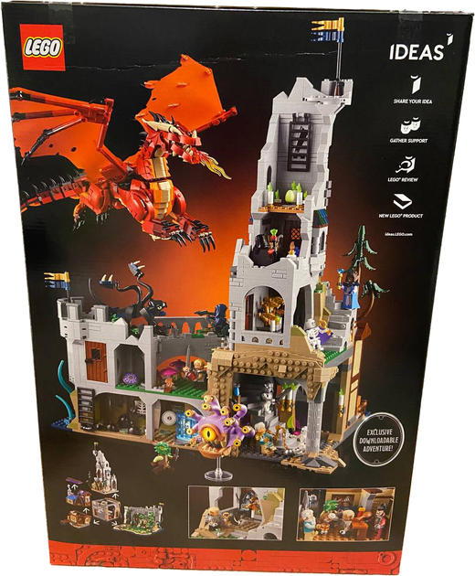 Zestaw klockow LEGO Ideas Dungeons & Dragons: Opowiesc czerwonego smoka 3745 elementow (21348) (955555907284184) - Outlet - obraz 2