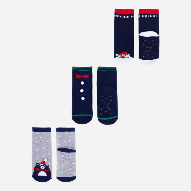 Набір шкарпеток дитячий YOCLUB Children's Christmas Terry 3Pack Socks SKF-X001U-AA0D-0002 17-19 3 пари Multicolour (5904921625951) - зображення 1