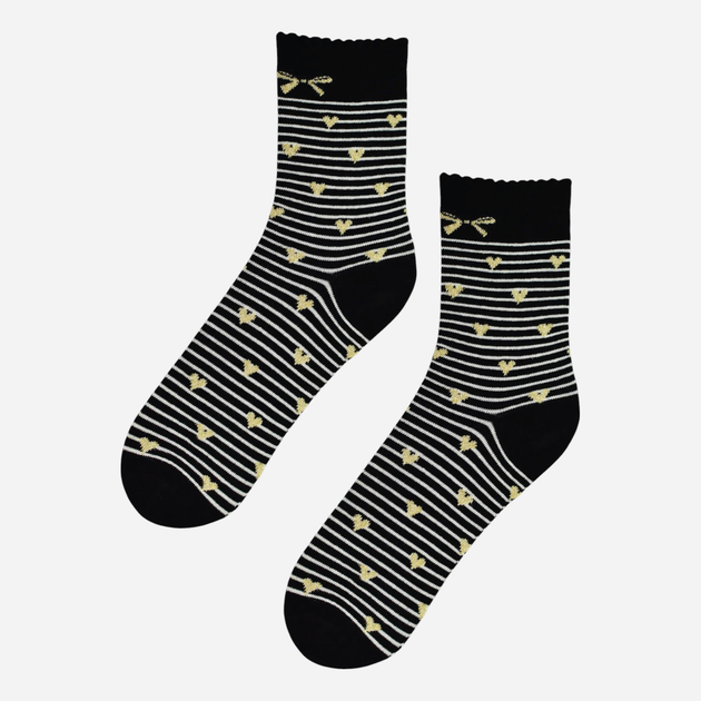 Skarpetki dziecięce NOVITI SB059-W-01 cotton 27-30 Czarne (5905204334676) - obraz 1