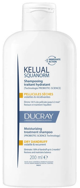 Szampon Ducray Kelual Squanorm przeciw łupieżowi suchemu 200 ml (3282770396508) - obraz 1