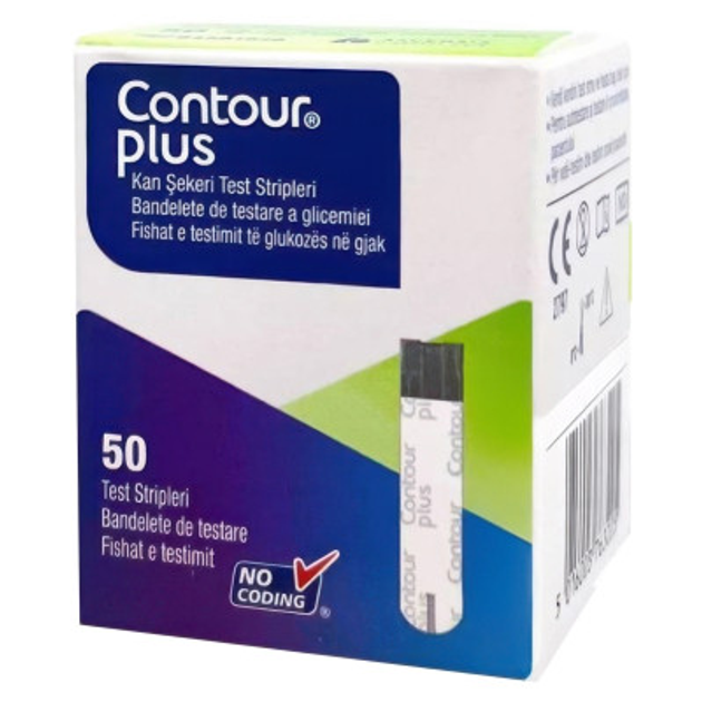 Тест-полоски Контур Плюс | Contour Plus, 50 шт. - изображение 1