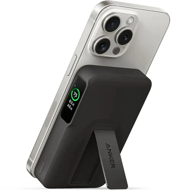 Power Bank Anker MagGo 10K 10000mAh 15W Qi2 (A1654P11) Black - Фото 2 Power Bank Anker MagGo 10K 10000mAh 15W Qi2 (A1654P11) Black - изображение 2