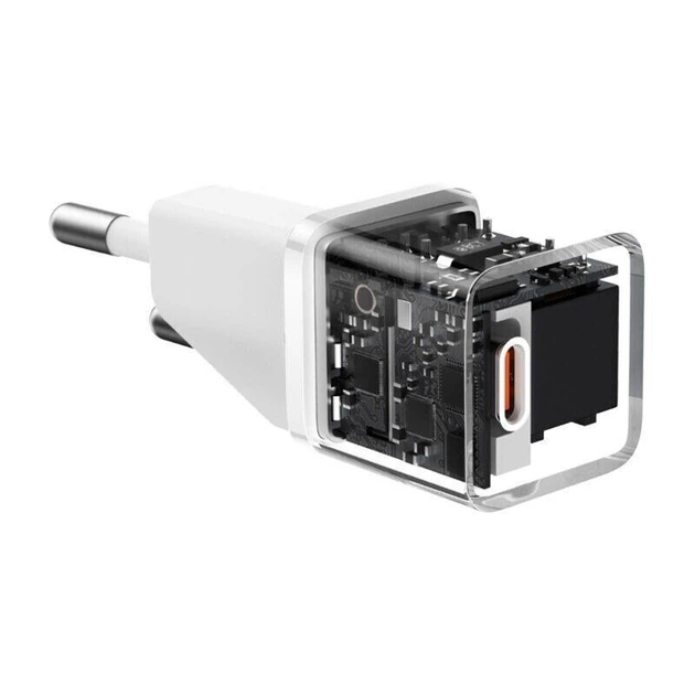 МЗП Baseus GaN5 Mini Fast Charger 20W (Type-C) Білий - изображение 4