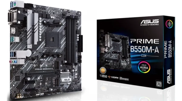 Материнская плата Asus prime b550m-a/csm - Фото 1 Материнская плата Asus prime b550m-a/csm - изображение 1