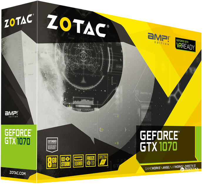 グラフィックボード・グラボ・ビデオカード ZOTAC GeForce GTX 1070 AMP Edition 8GB ZOTAC GeForce GTX 1070 AMP Edition | ZOTAC NVIDIA