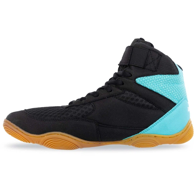 Замшеві борцівки Difeno Wrestling 4010-4 розмір 40 Black-Mint - Фото 5 Замшеві борцівки Difeno Wrestling 4010-4 розмір 40 Black-Mint - зображення 5