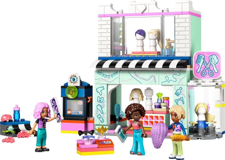 Zestaw klocków LEGO Friends Salon fryzjerski i sklep z ozdobami 347 elementów (42662) - obraz 2