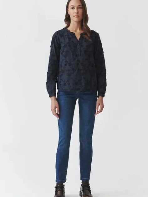 Блузка жіноча Tatuum Relia T2501.044 40 Темно-синя (5900142395406) - зображення 3