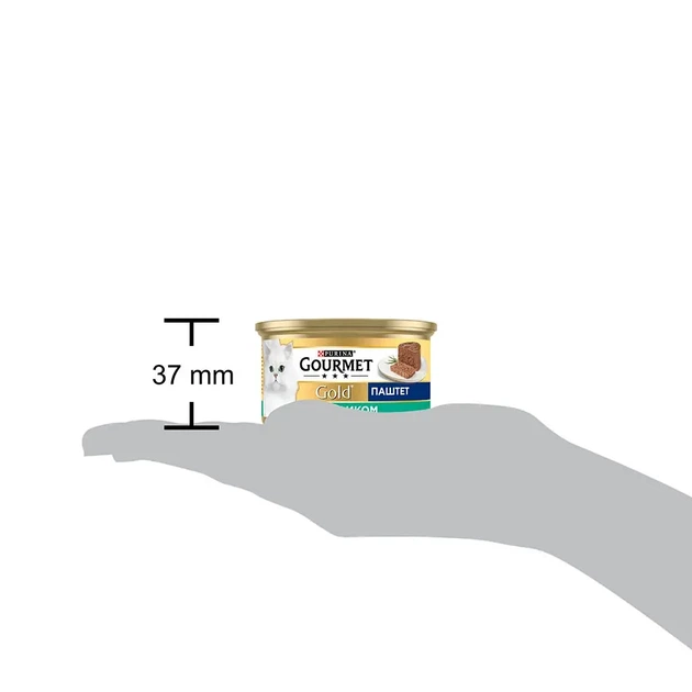 Вологий корм GOURMET Gold для дорослих котів паштет з кроликом 85 г - изображение 3