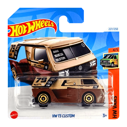 Машинка Базовая Hot Wheels VW T3 Custom Vans 1:64 HRY57 Gold