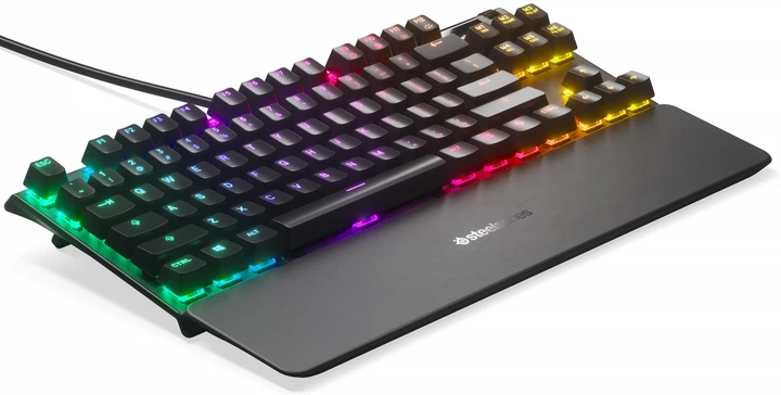 Ігрова клавіатура SteelSeries Apex Pro TKL / Механічна / RGB підсвітка / UKR / Black Б/В - зображення 4
