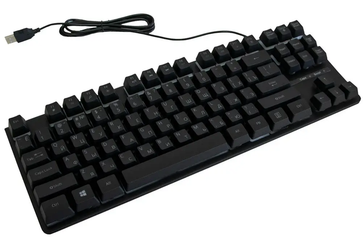 Клавіатура USB-ігрова з RGB-підсвіткою TCL 87 - Фото 5 Клавіатура USB-ігрова з RGB-підсвіткою TCL 87 - зображення 5