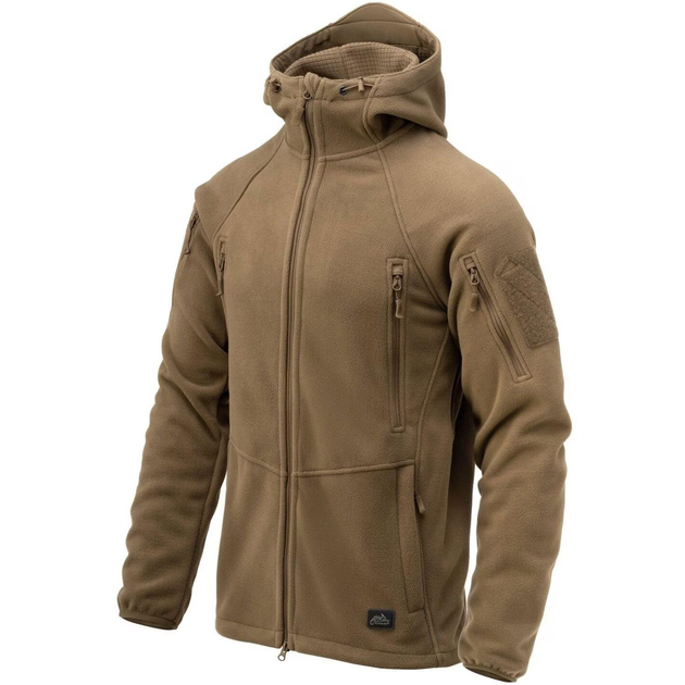 Тактична флісова кофта Helikon Patriot Mk2 Hybrid Fleece з капюшоном coyote койот 3XL - зображення 2