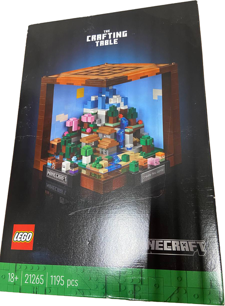 Zestaw klockow LEGO Minecraft Stol warsztatowy 1195 elementow (21265) (955555907597452) - Outlet - obraz 1