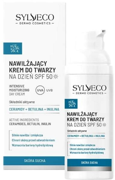 Krem do twarzy z filtrem SPF Sylveco Dermo Cosmetics nawilżający 50 ml (5902249019667) - obraz 1