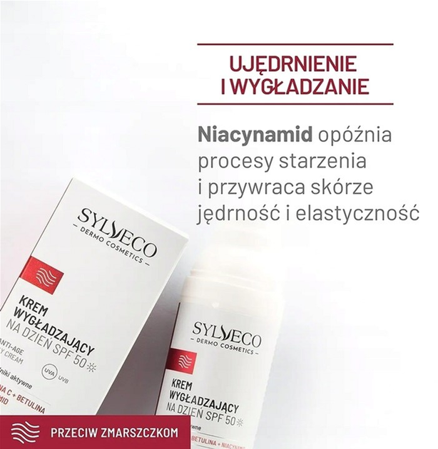 Крем для обличчя з SPF захистом Sylveco Dermo антивіковий 50 мл (5902249019858) - зображення 3
